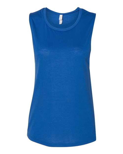 BELLA + CANVAS Women's Flowy Scoop Muscle Tank 8803 - True Royal