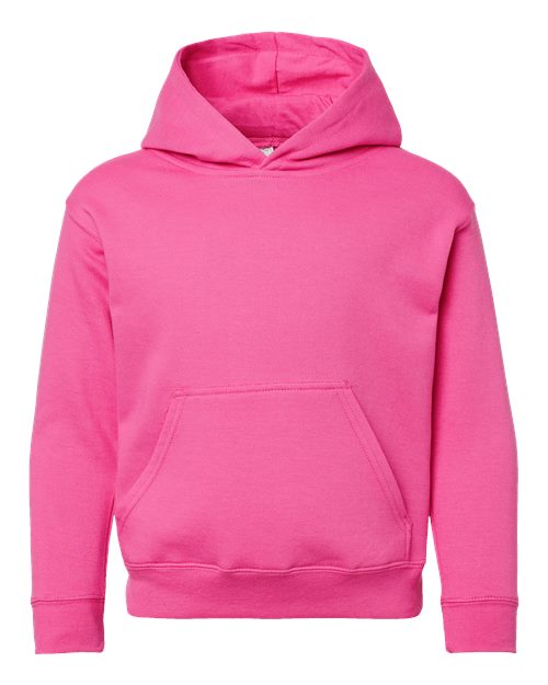 LAT Youth Fleece Hoodie Sweatshirt 2296 - Raspberry
