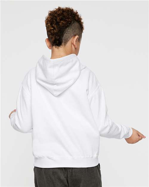 LAT Youth Fleece Hoodie Sweatshirt 2296 - White