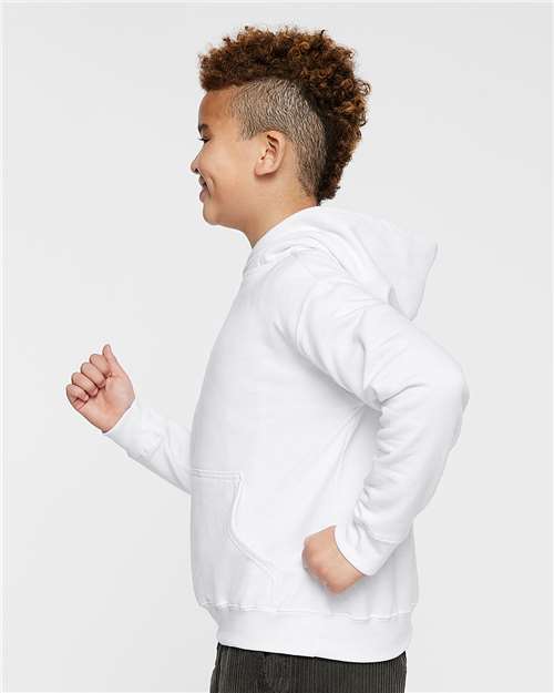 LAT Youth Fleece Hoodie Sweatshirt 2296 - White
