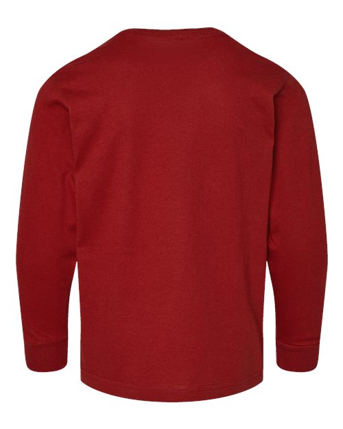 LAT Youth Fine Jersey Long Sleeve Tee 6201 - Garnet