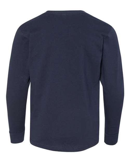 LAT Youth Fine Jersey Long Sleeve Tee 6201 - Navy
