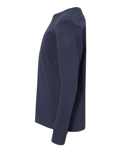 LAT Youth Fine Jersey Long Sleeve Tee 6201 - Navy