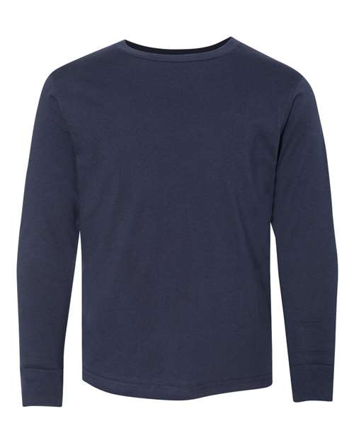 LAT Youth Fine Jersey Long Sleeve Tee 6201 - Navy