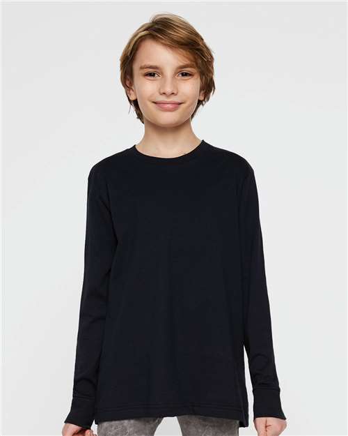 LAT Youth Fine Jersey Long Sleeve Tee 6201 - Navy