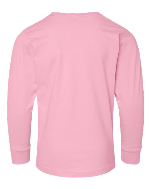 LAT Youth Fine Jersey Long Sleeve Tee 6201 - Pink