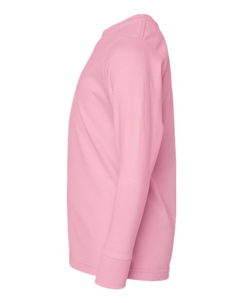 LAT Youth Fine Jersey Long Sleeve Tee 6201 - Pink