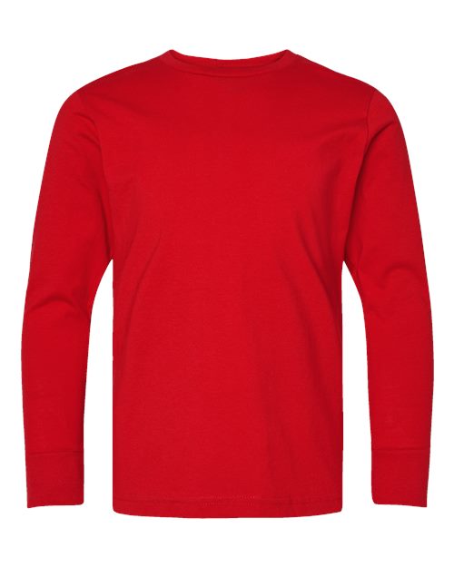 LAT Youth Fine Jersey Long Sleeve Tee 6201 - Red