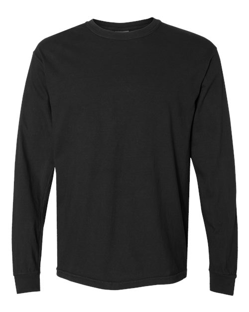 Comfort Colors Unisex Garment-Dyed Heavyweight Long Sleeve T-Shirt 6014 - Black