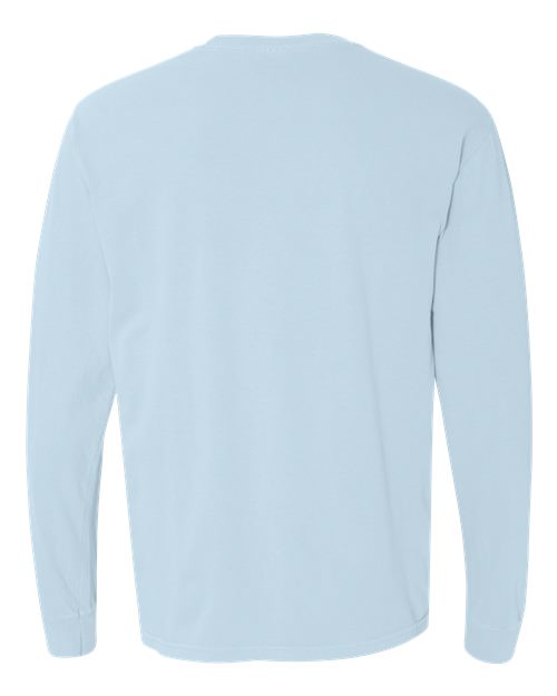 Comfort Colors Unisex Garment-Dyed Heavyweight Long Sleeve T-Shirt 6014 - Chambray