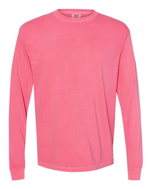 Comfort Colors Unisex Garment-Dyed Heavyweight Long Sleeve T-Shirt 6014 - Crunchberry