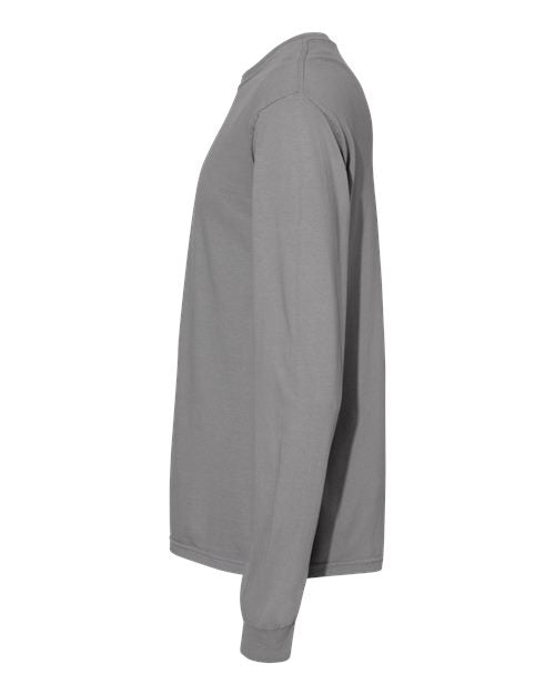 Comfort Colors Unisex Garment-Dyed Heavyweight Long Sleeve T-Shirt 6014 - Granite