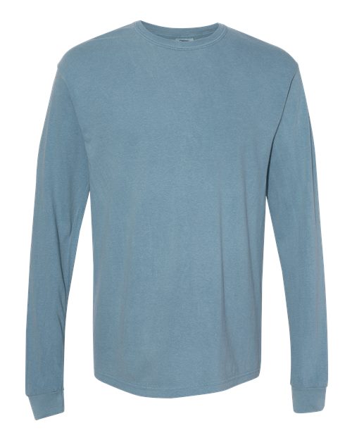 Comfort Colors Unisex Garment-Dyed Heavyweight Long Sleeve T-Shirt 6014 - Ice Blue