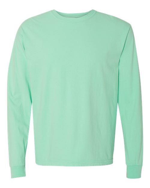 Comfort Colors Unisex Garment-Dyed Heavyweight Long Sleeve T-Shirt 6014 - Island Reef