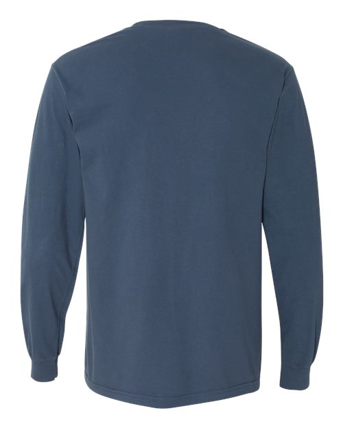 Comfort Colors Unisex Garment-Dyed Heavyweight Long Sleeve T-Shirt 6014 - Midnight