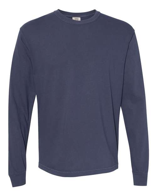 Comfort Colors Unisex Garment-Dyed Heavyweight Long Sleeve T-Shirt 6014 - Navy