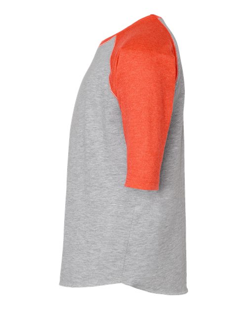 LAT Youth Baseball Fine Jersey Three-Quarter Sleeve Tee 6130