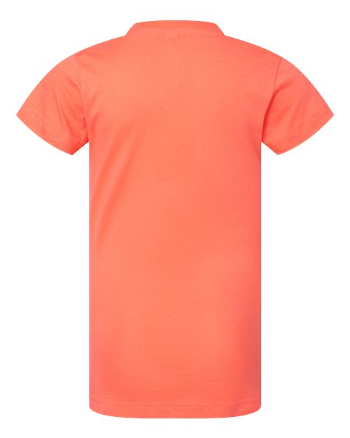 LAT Girls' Fine Jersey Tee 2616 - Papaya