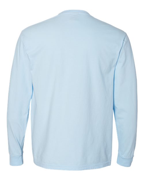 Comfort Colors Unisex Garment-Dyed Heavyweight Long Sleeve Pocket T-Shirt 4410