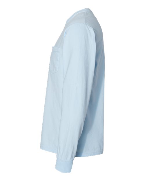 Comfort Colors Unisex Garment-Dyed Heavyweight Long Sleeve Pocket T-Shirt 4410