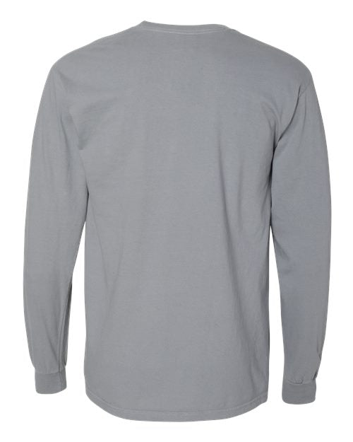 Comfort Colors Unisex Garment-Dyed Heavyweight Long Sleeve Pocket T-Shirt 4410 - Granite
