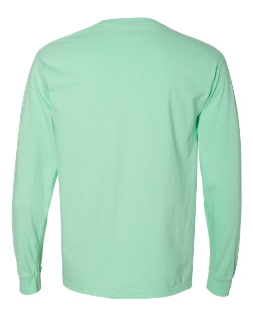 Comfort Colors Unisex Garment-Dyed Heavyweight Long Sleeve Pocket T-Shirt 4410