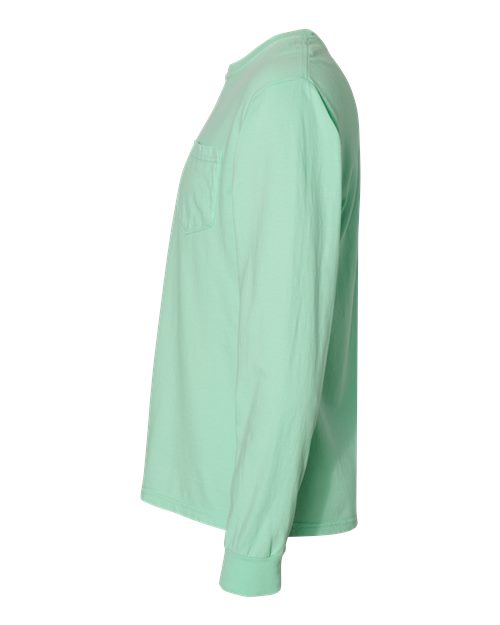 Comfort Colors Unisex Garment-Dyed Heavyweight Long Sleeve Pocket T-Shirt 4410
