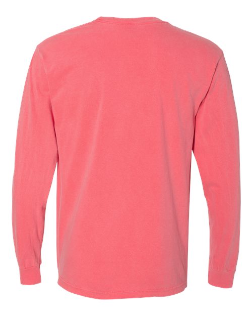 Comfort Colors Unisex Garment-Dyed Heavyweight Long Sleeve Pocket T-Shirt 4410