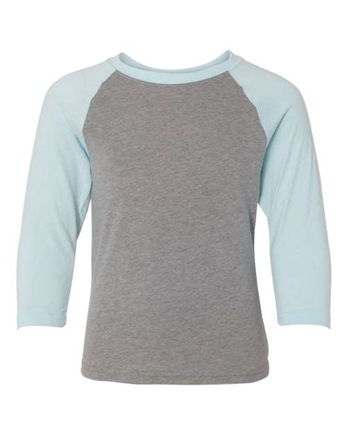 Next Level Youth CVC Three-Quarter Sleeve Raglan T-Shirt 3352