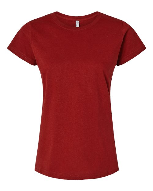 LAT Women's Fine Jersey Tee 3516 - Garnet