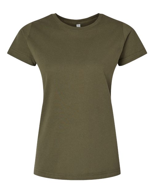 LAT Women's Fine Jersey Tee 3516 - Military Green