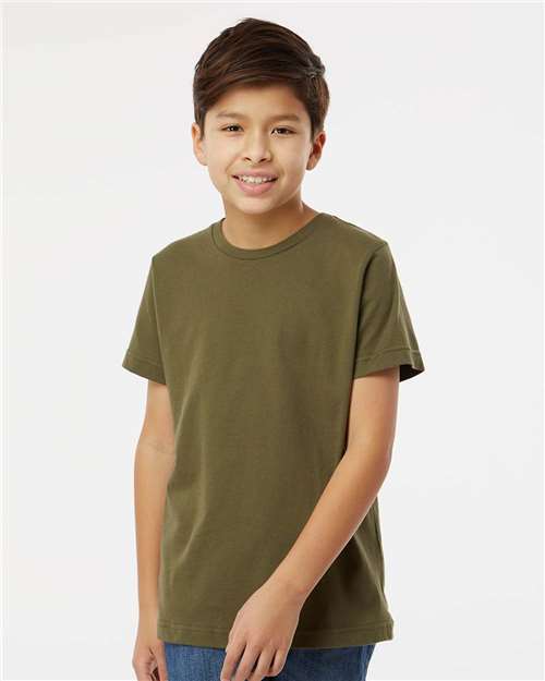 LAT Youth Fine Jersey Tee 6101 - Military Green