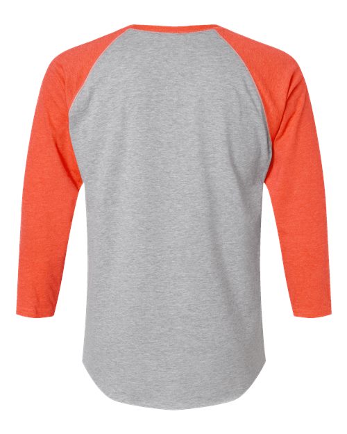 LAT Men's Baseball Fine Jersey Three-Quarter Sleeve Tee 6930