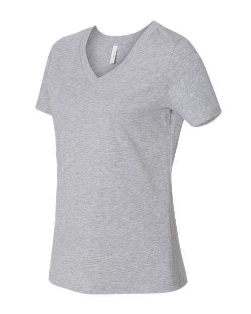 BELLA + CANVAS Women's Relaxed Heather CVC V-Neck Tee 6405CVC