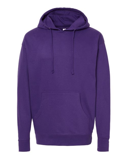 Independent Trading Co. Unisex Midweight Hooded Sweatshirt SS4500 - Purple