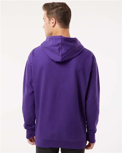 Independent Trading Co. Unisex Midweight Hooded Sweatshirt SS4500 - Purple