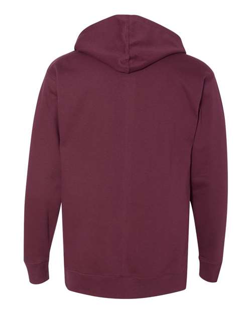 Independent Trading Co. Unisex Midweight Hooded Sweatshirt SS4500 - Maroon