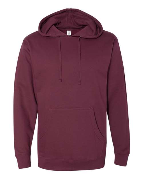 Independent Trading Co. Unisex Midweight Hooded Sweatshirt SS4500 - Maroon