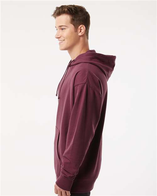 Independent Trading Co. Unisex Midweight Hooded Sweatshirt SS4500 - Maroon