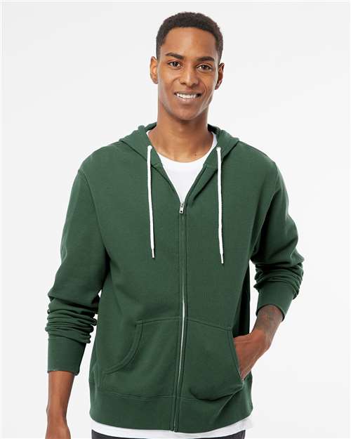 Independent Trading Co. Unisex Lightweight Full-Zip Hooded Sweatshirt AFX90UNZ