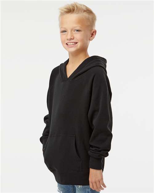 Independent Trading Co. Youth Lightweight Special Blend Raglan Hooded Sweatshirt PRM15YSB