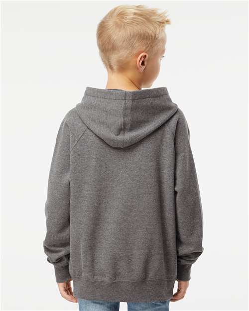 Independent Trading Co. Youth Lightweight Special Blend Raglan Hooded Sweatshirt PRM15YSB