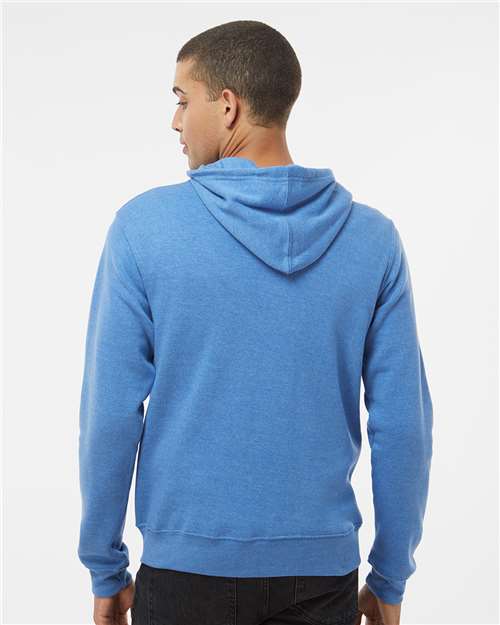 J. America Men's Triblend Full-Zip Hooded Sweatshirt 8872