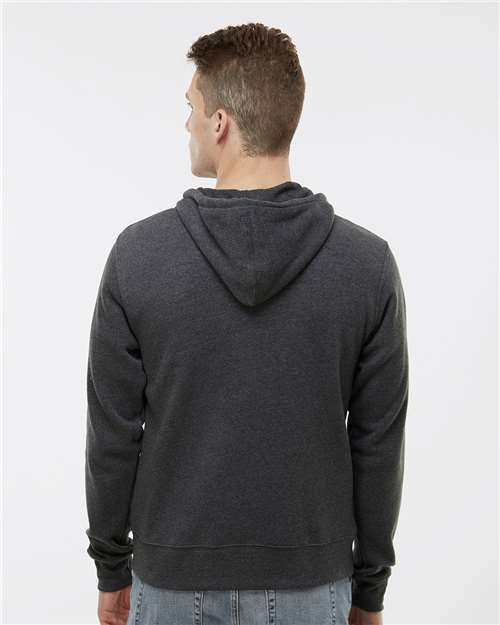 J. America Men's Triblend Full-Zip Hooded Sweatshirt 8872