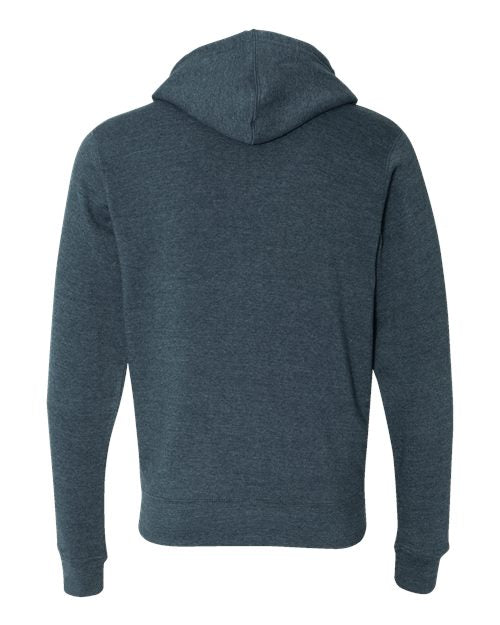 J. America Men's Triblend Full-Zip Hooded Sweatshirt 8872