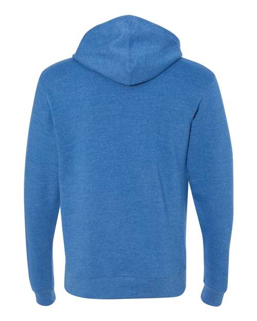 J. America Men's Triblend Fleece Hooded Sweatshirt 8871 - Cool Royal Triblend