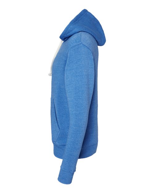 J. America Men's Triblend Fleece Hooded Sweatshirt 8871 - Cool Royal Triblend