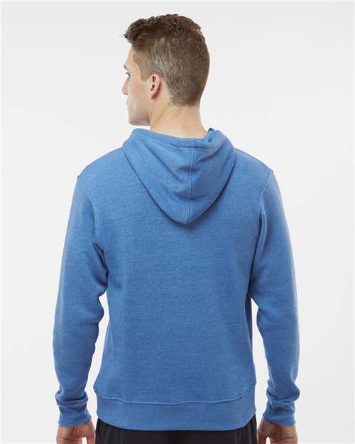 J. America Men's Triblend Fleece Hooded Sweatshirt 8871 - Cool Royal Triblend