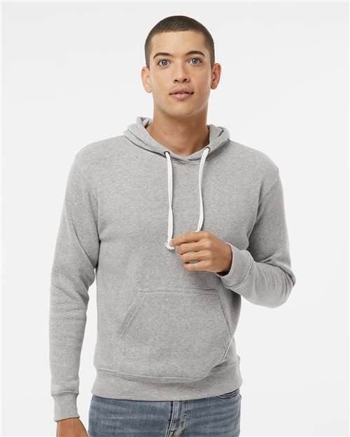 J. America Men's Triblend Fleece Hooded Sweatshirt 8871 - Grey Triblend