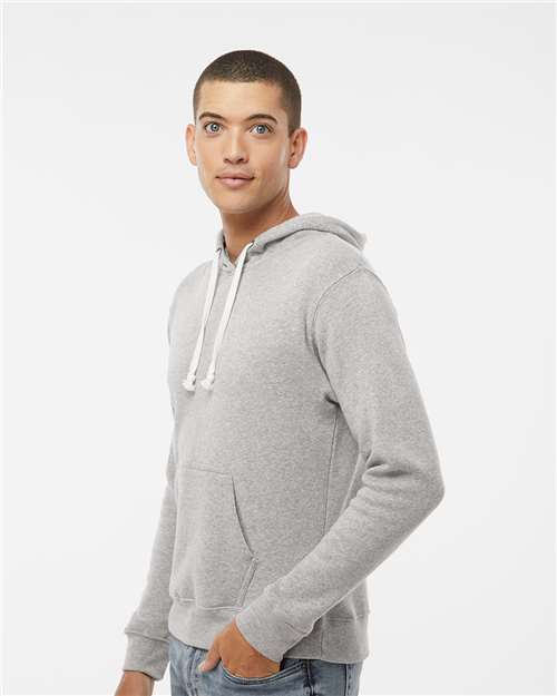 J. America Men's Triblend Fleece Hooded Sweatshirt 8871 - Grey Triblend